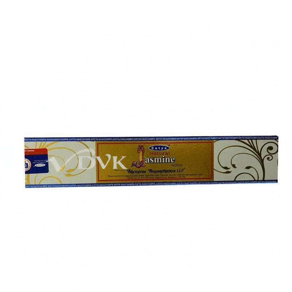 Box of Surya Jasmine incense sticks on a white background