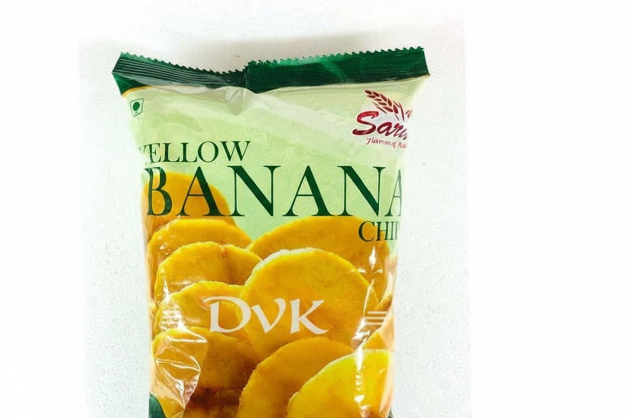 Saras Yellow Banana Chips 150g