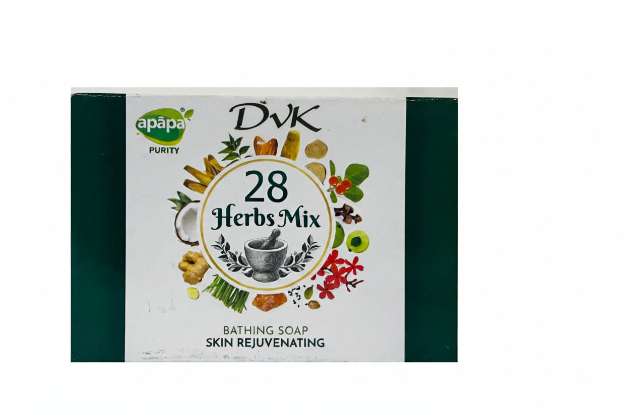 Apapa 28 Herbs Mix Soap 125g - Buy Herbal Skin-Care Bathing Bar Online for Daily Freshness