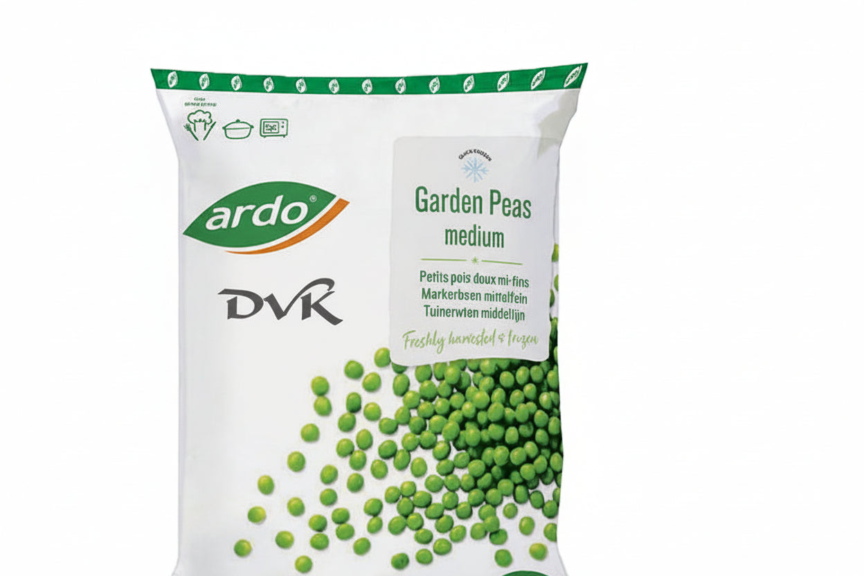 Ardo Garden Peas Choice 1kg – Medium-fine garden peas, freshly harvested & frozen