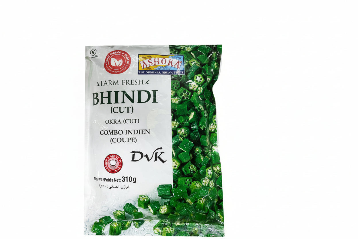 Ashoka Bhindi Cut 310g - Fresh & Crisp Okra for Quick & Healthy Cooking