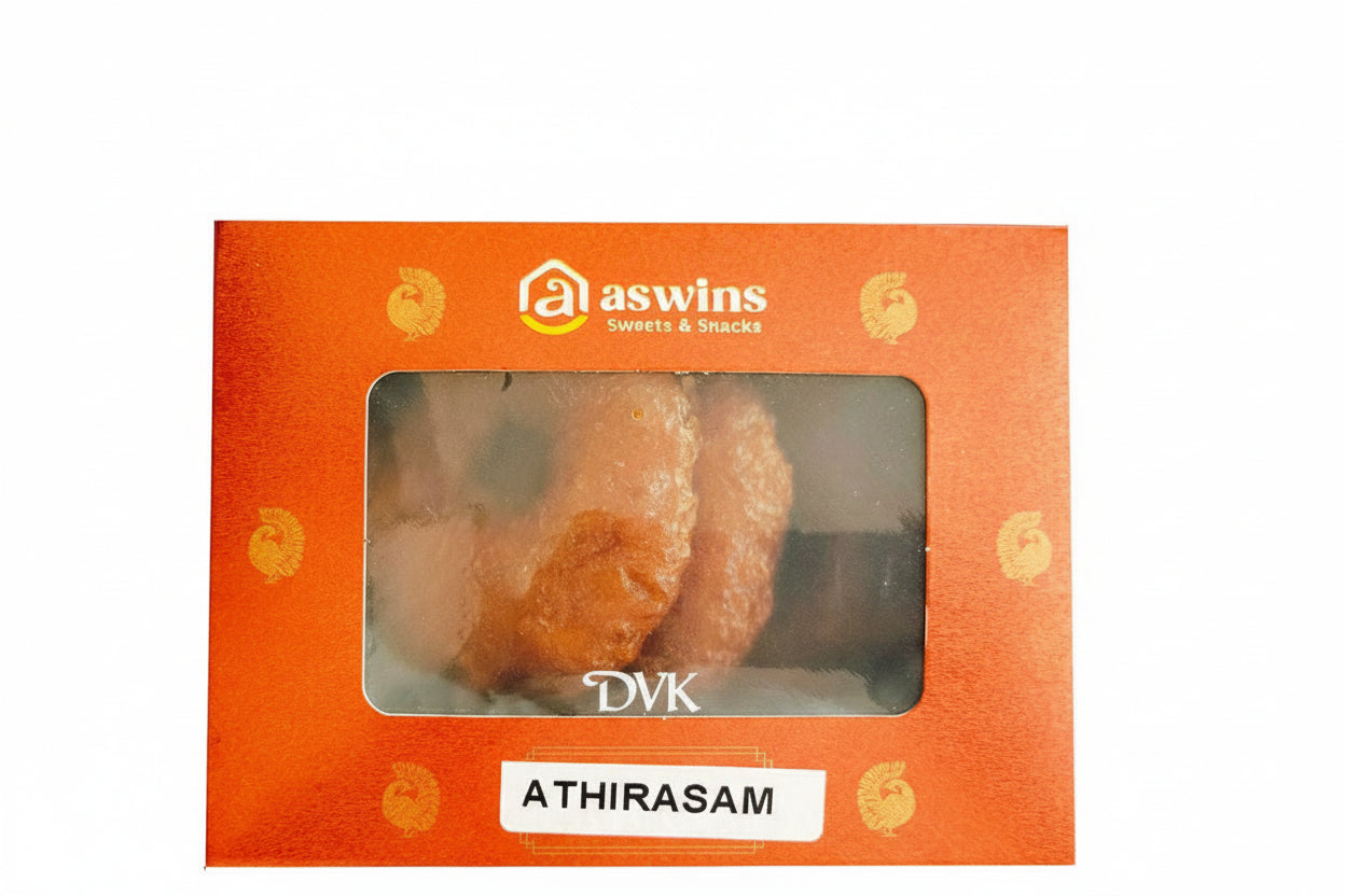 Aswins Athirasam 150g – Soft and sweet jaggery based traditional South Indian delicacy