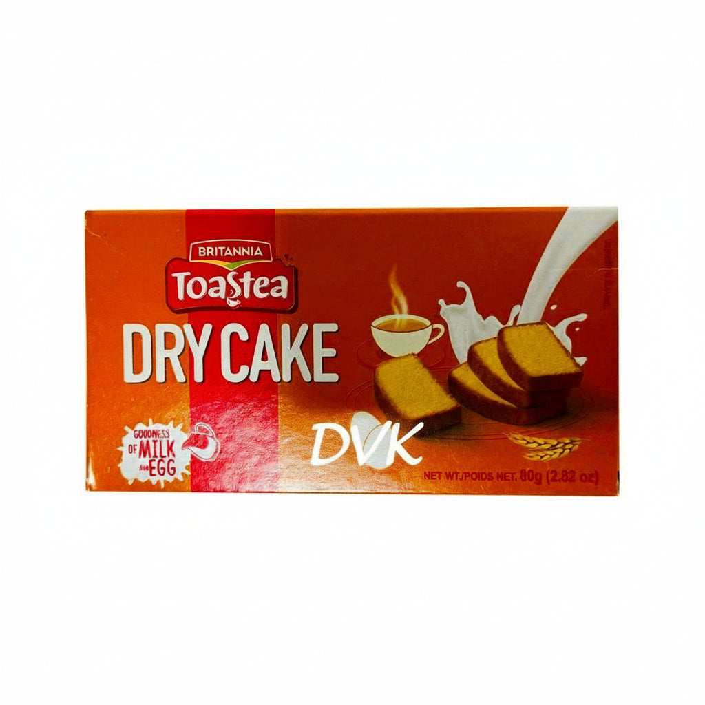 Box of Britannia Toastea Dry Cake on a white background