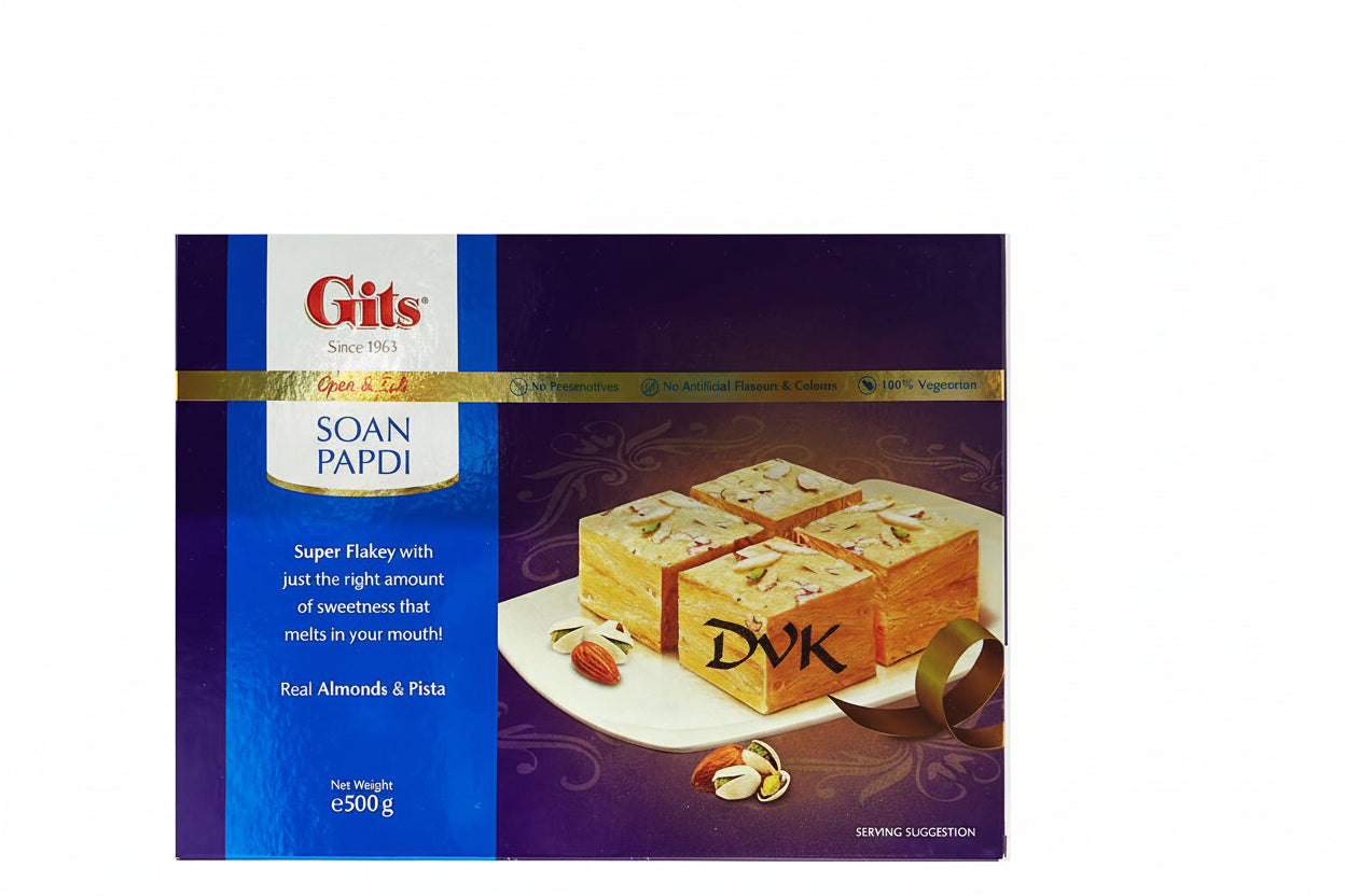 Gits Soan Papdi (Almonds & Pista) 500g