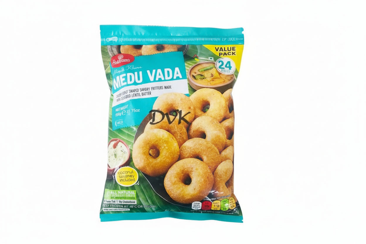 Haldiram's Minute Khana Medu Vada 900g - Crispy south-indian lentil fritters