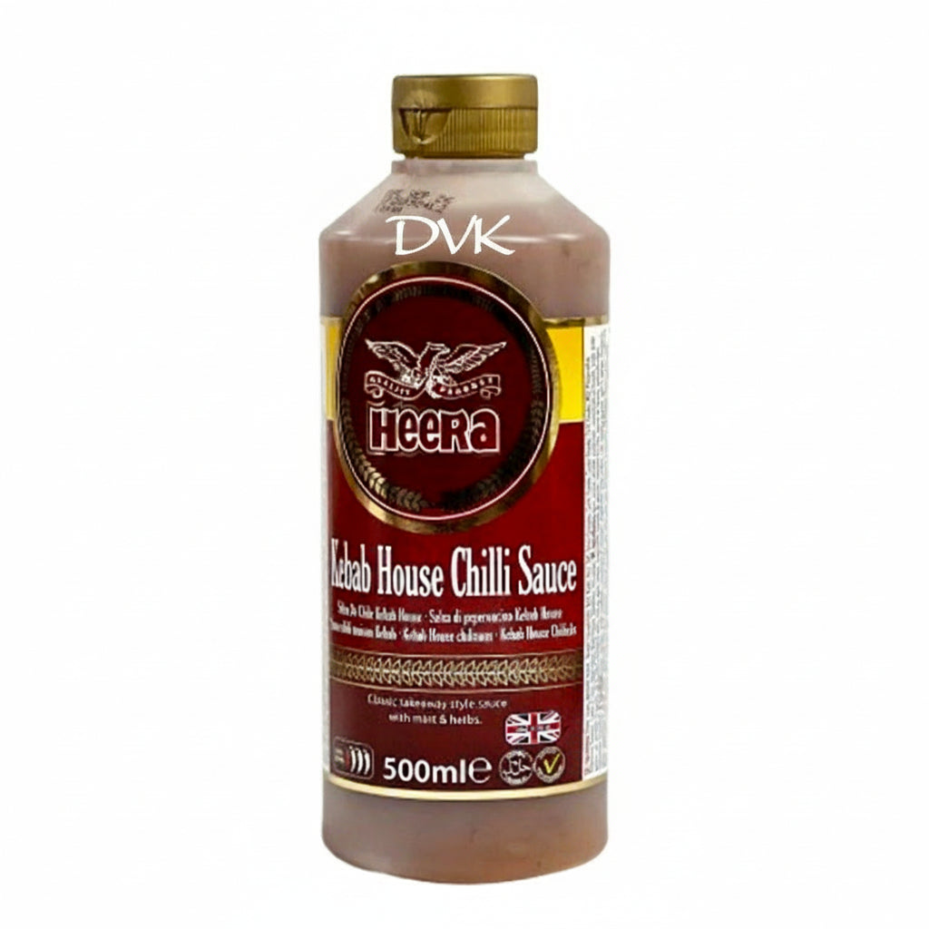 Heera Khabab House Chilli Sauce bottle on a white background