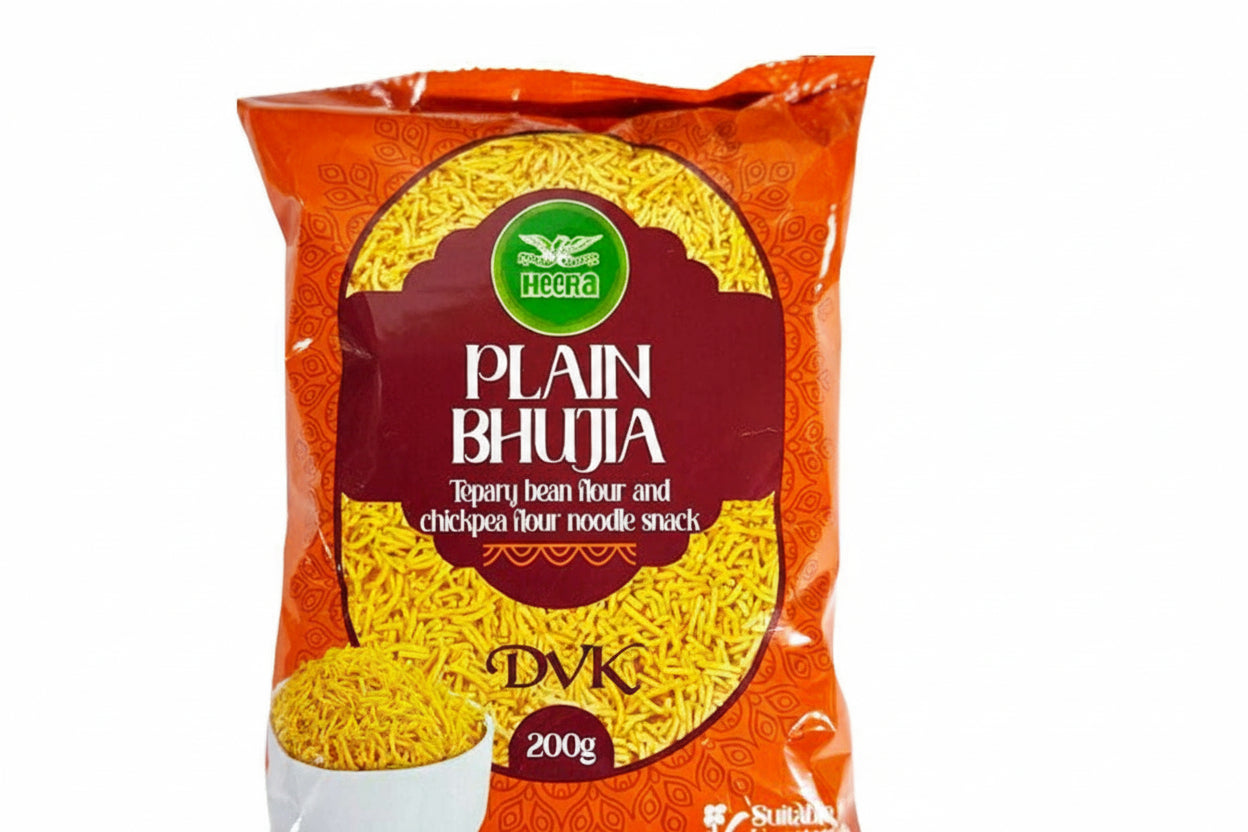 Packaged snack with red and orange design on a white background