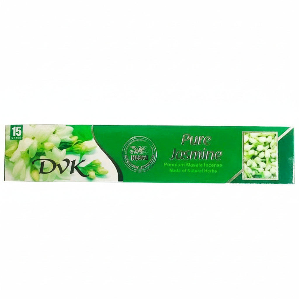 Box of Pure Jasmine incense sticks on a white background