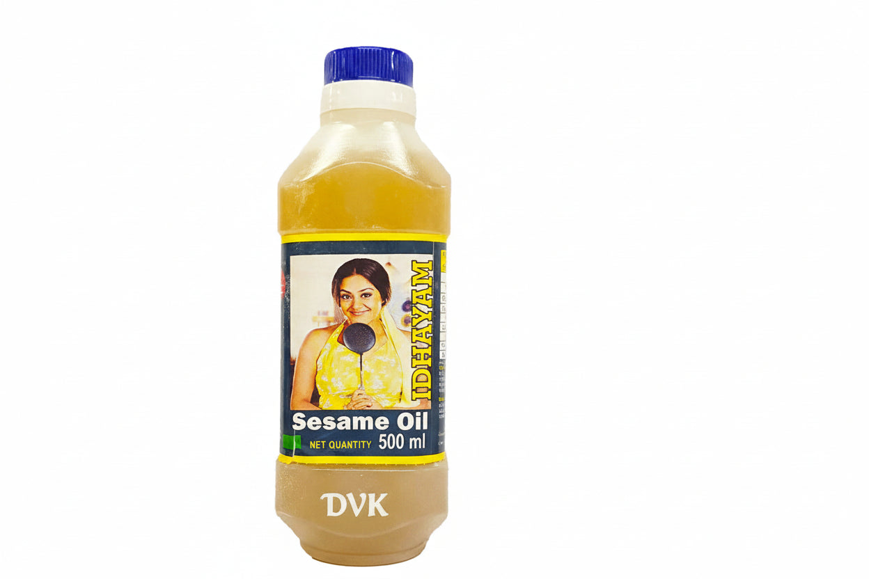 Idhayam Sesame Oil (Gingelly Oil) 500g – Pure Gingelly Oil for Authentic Indian Cooking