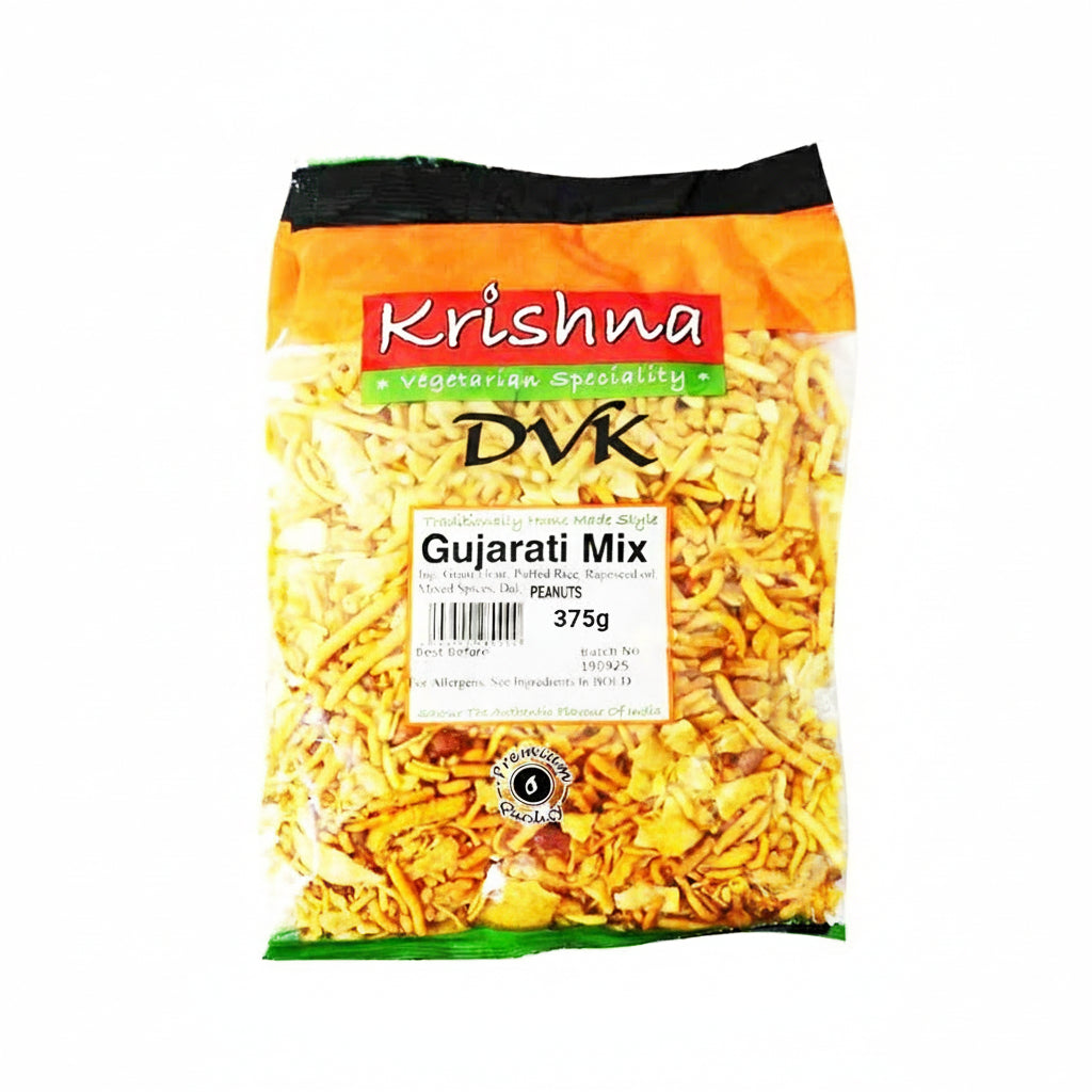 Packaged Gujarati Mix from Krishna on a white background