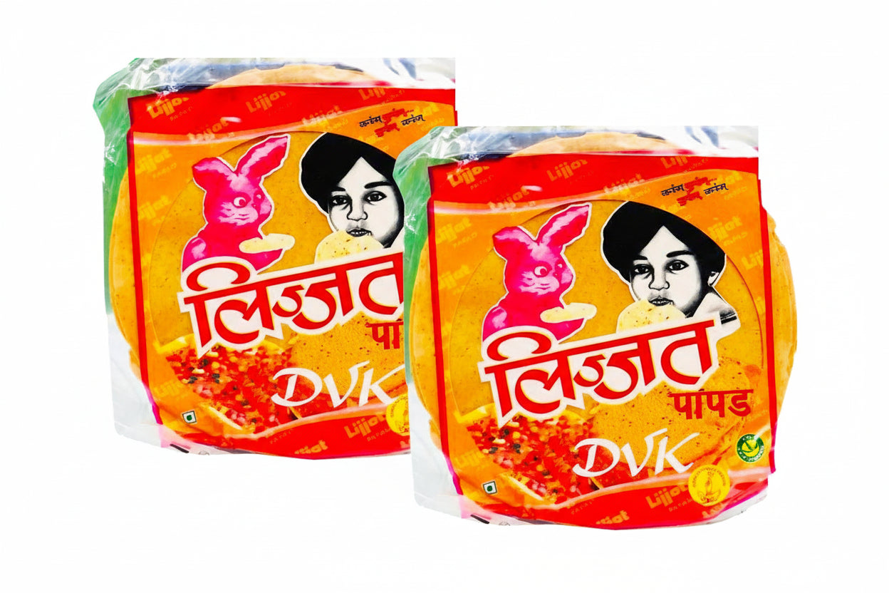 Lijjat Punjabi Masala Papad (Pack of 2)200g