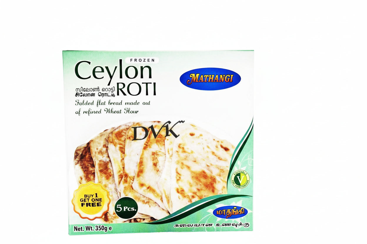 Box of Ceylon Roti with Mathangi branding on a white background