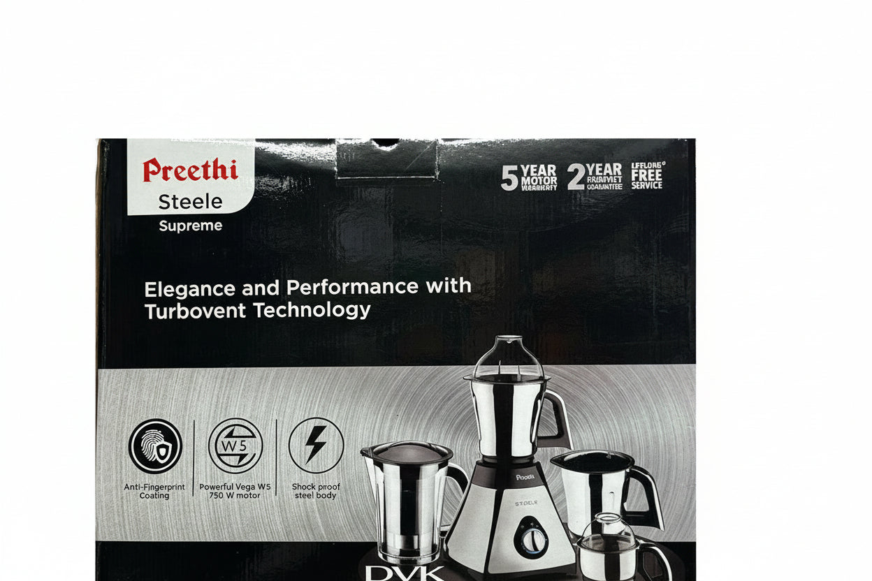 Preethi Steele Supreme Mixer Grinder 750Watt