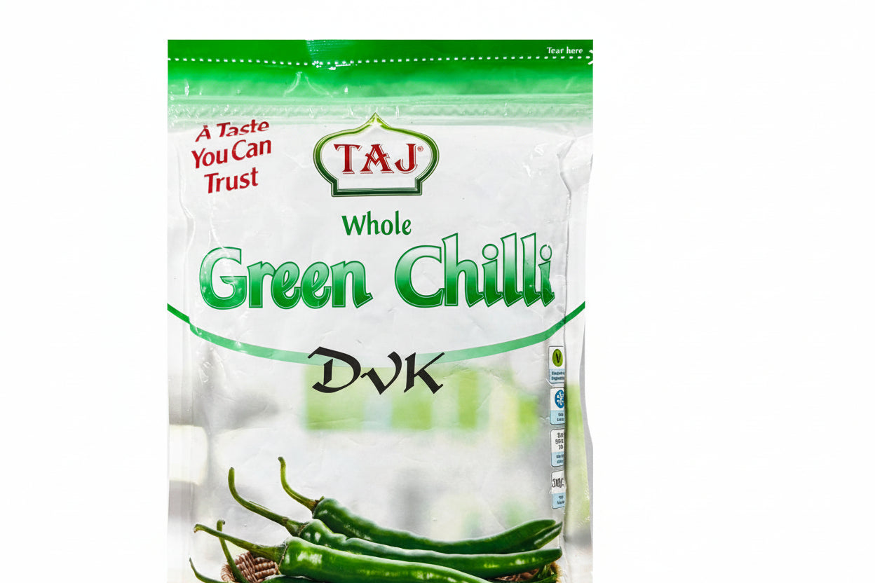 Taj Whole Green Chilli 300g