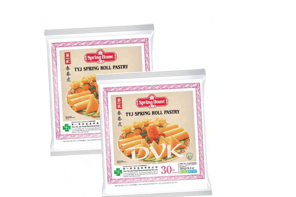 Tyj Spring Roll Pastry 10'' (30 Sheets) 550g (Pack of 2)