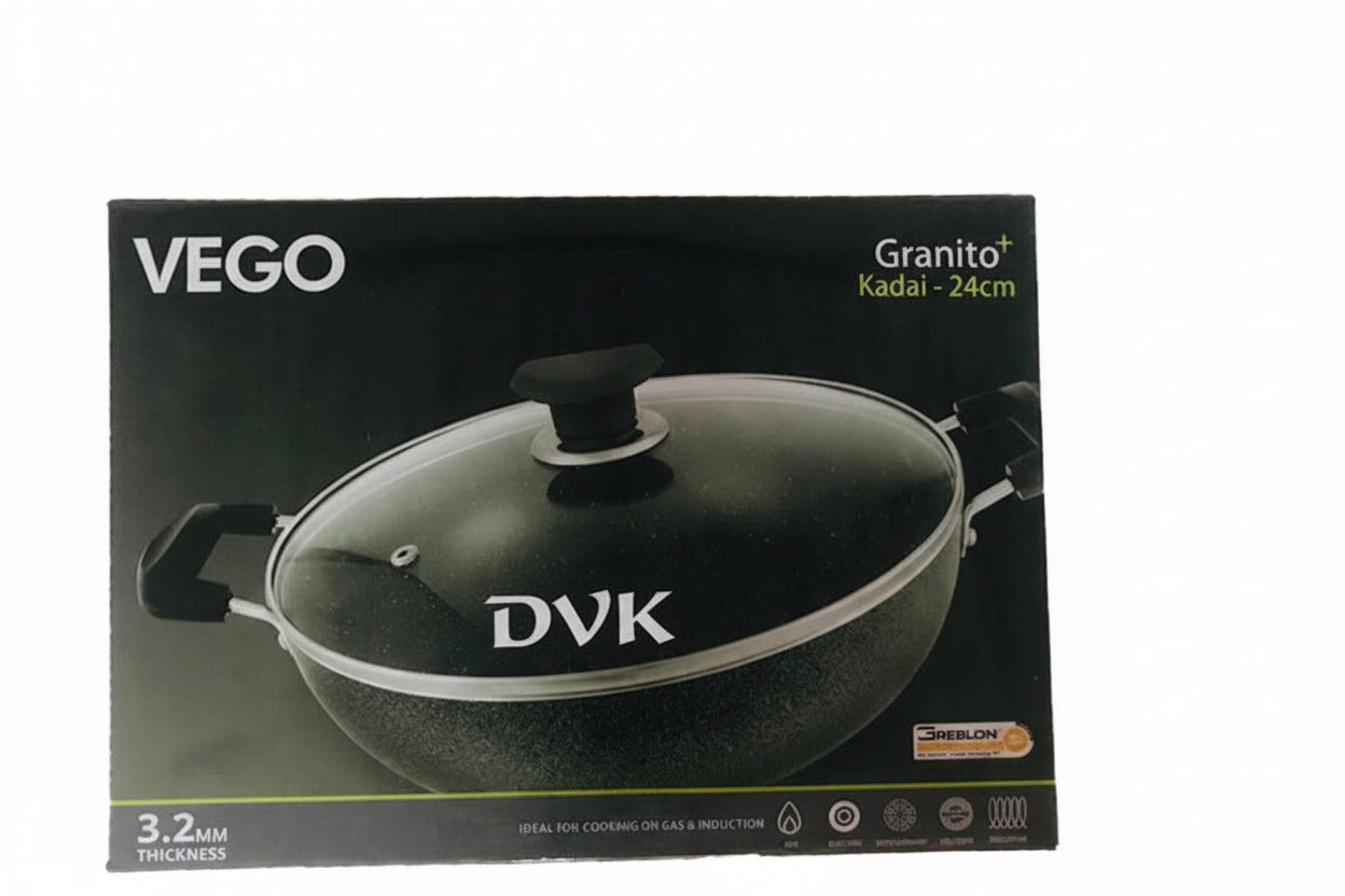 Vego Granito Nonstick Kadhai 24cm