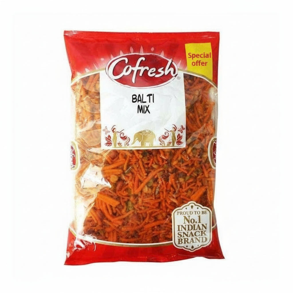 Packaged snack mix with 'Cofresh' branding on a white background