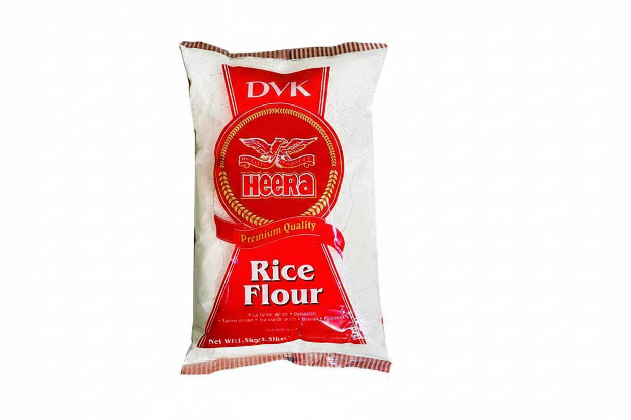 Bag of Heera Rice Flour on a white background