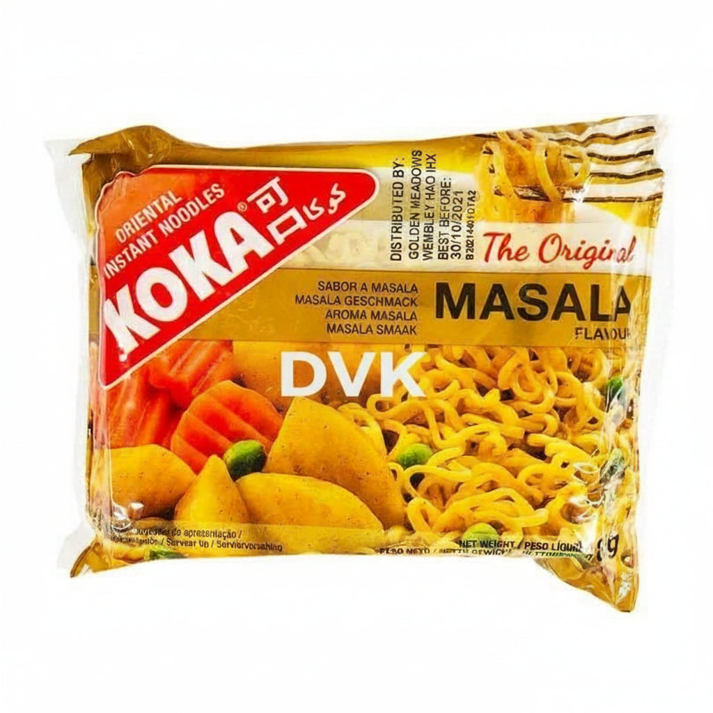 Packaged noodles with Noka branding on a white background