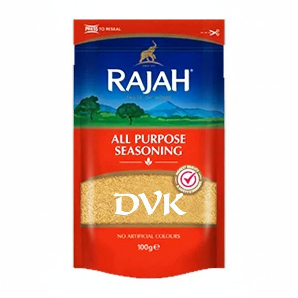 Rajah all-purpose seasoning packet on a white background