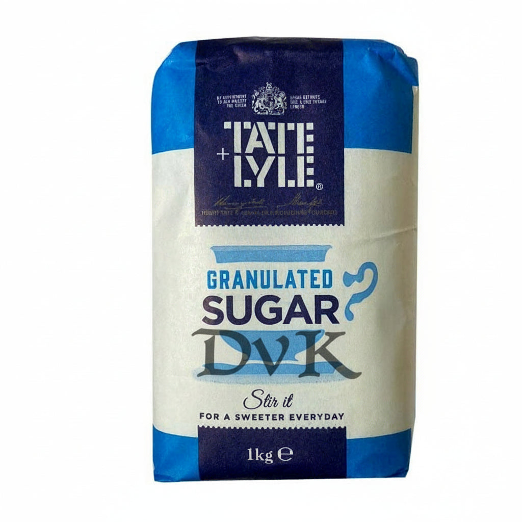 Tate & Lyle Granulated Sugar DVK's packaging on a white background