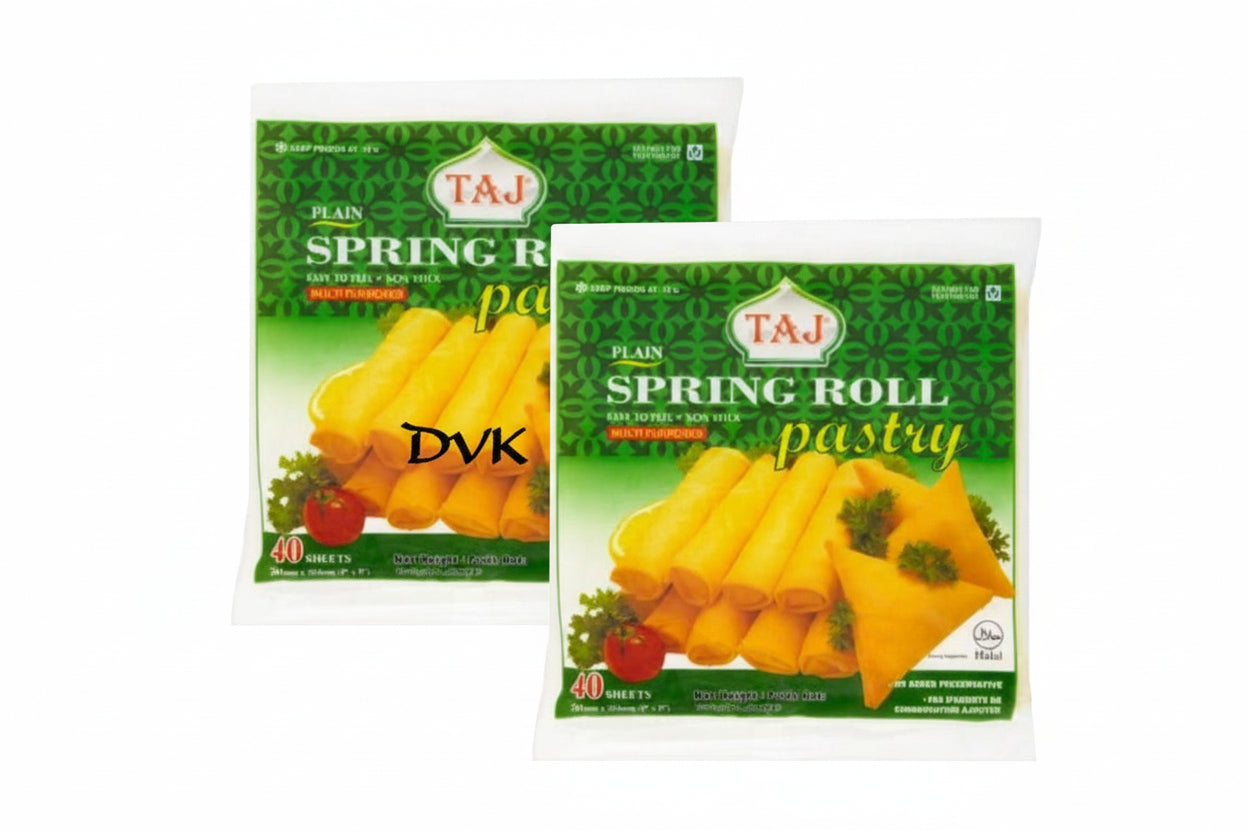 Taj Plain Spring Roll Pastry 8" (Pack of 2) 600g