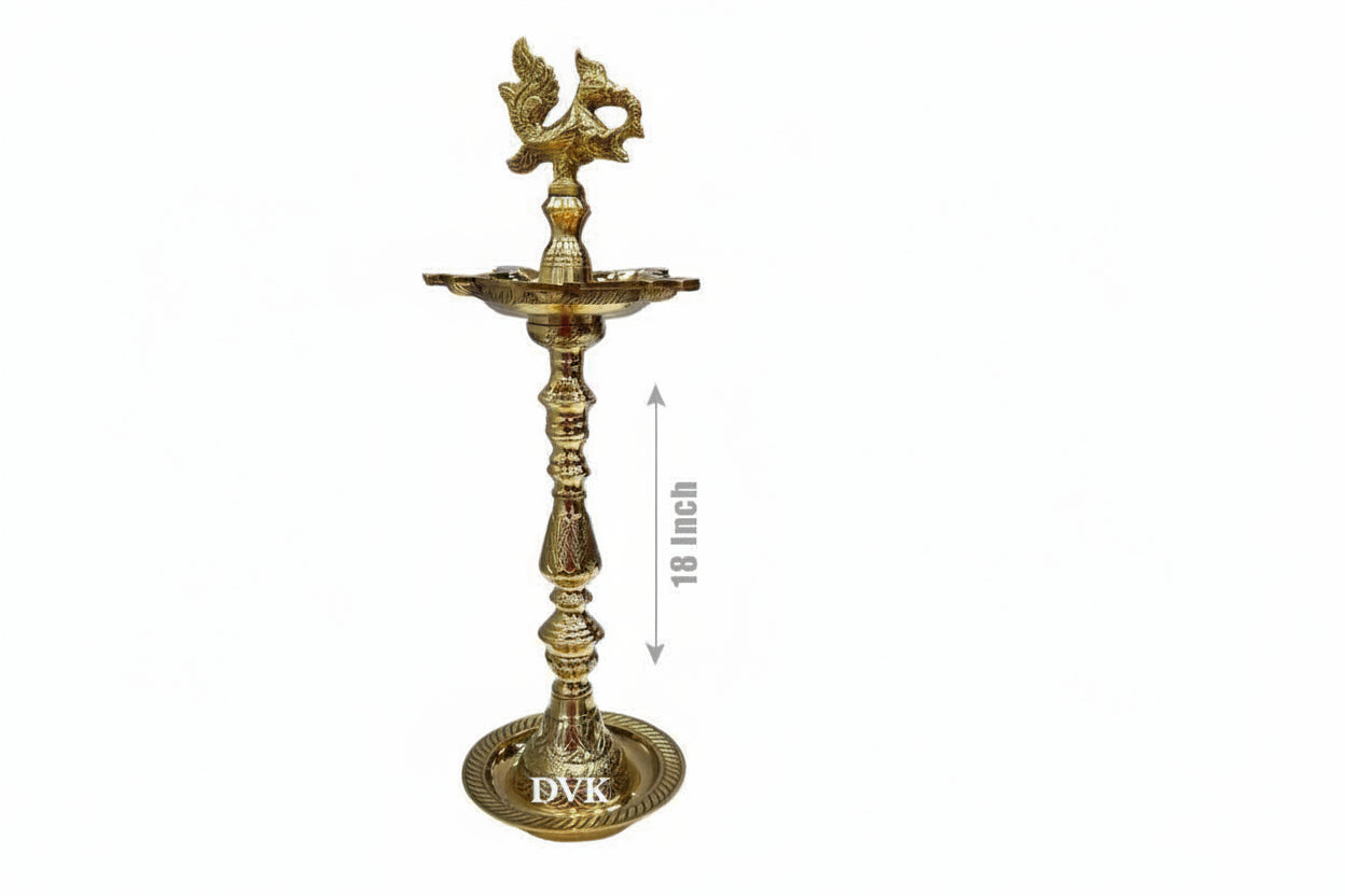 Kerala Kuthu Vilakku / Garuda Lamp App 18inch Ht