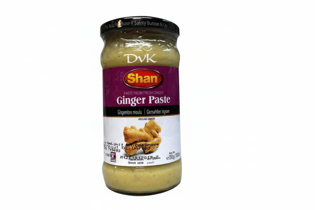 Jar of Shan Ginger Paste with visible label on a white background