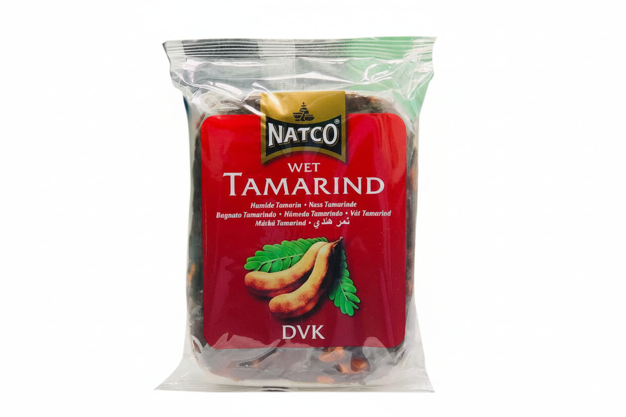 Packaged tamarind with Natco branding on a white background