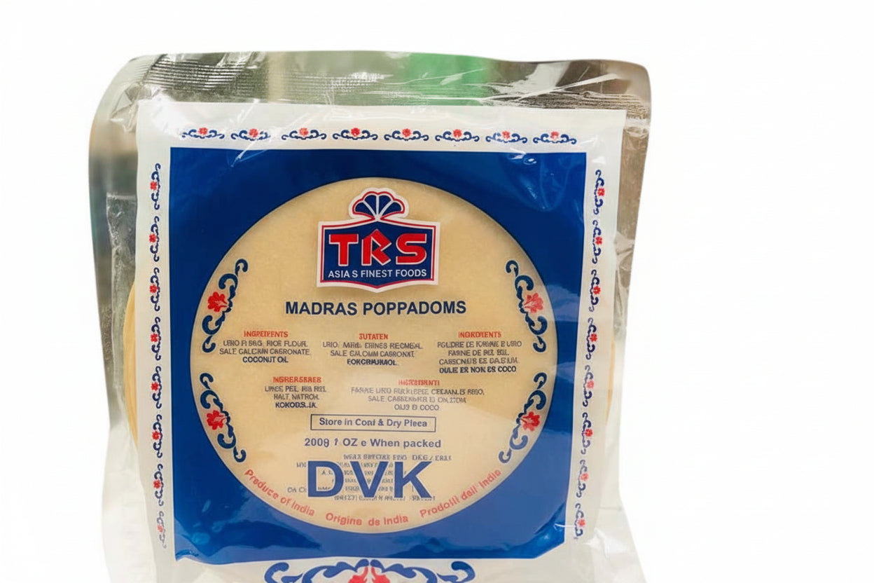 TRS Madras Poppadoms Plain 200g