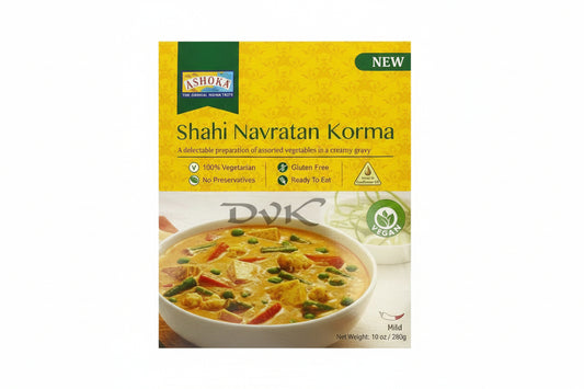 Ashoka Shahi Navratan Korma 280g - A delectable preparation of assorted vegetables in a creamy gravy