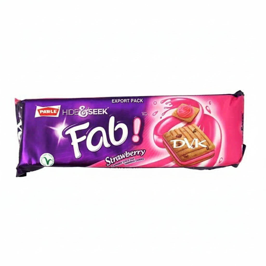 Packaged candy with 'Fab!' branding on a white background