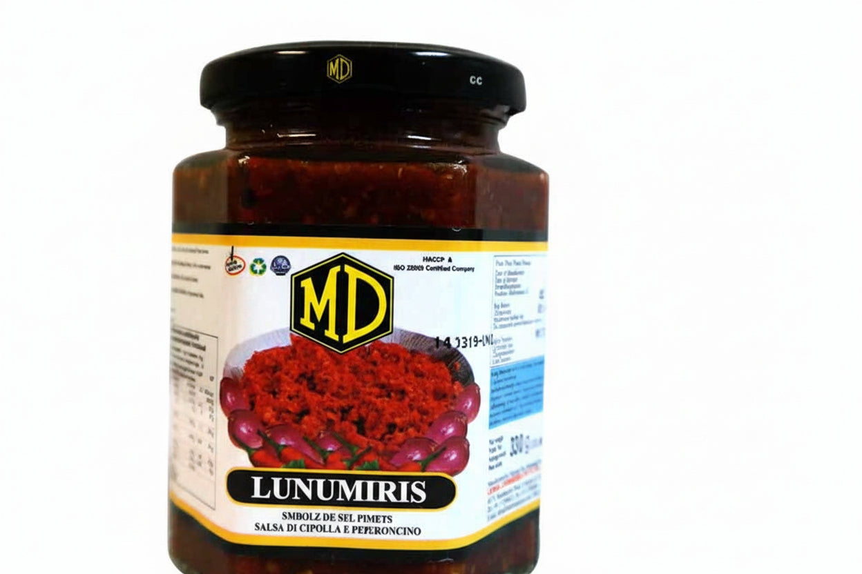 Jar of Lunumiris with MD logo on a white background