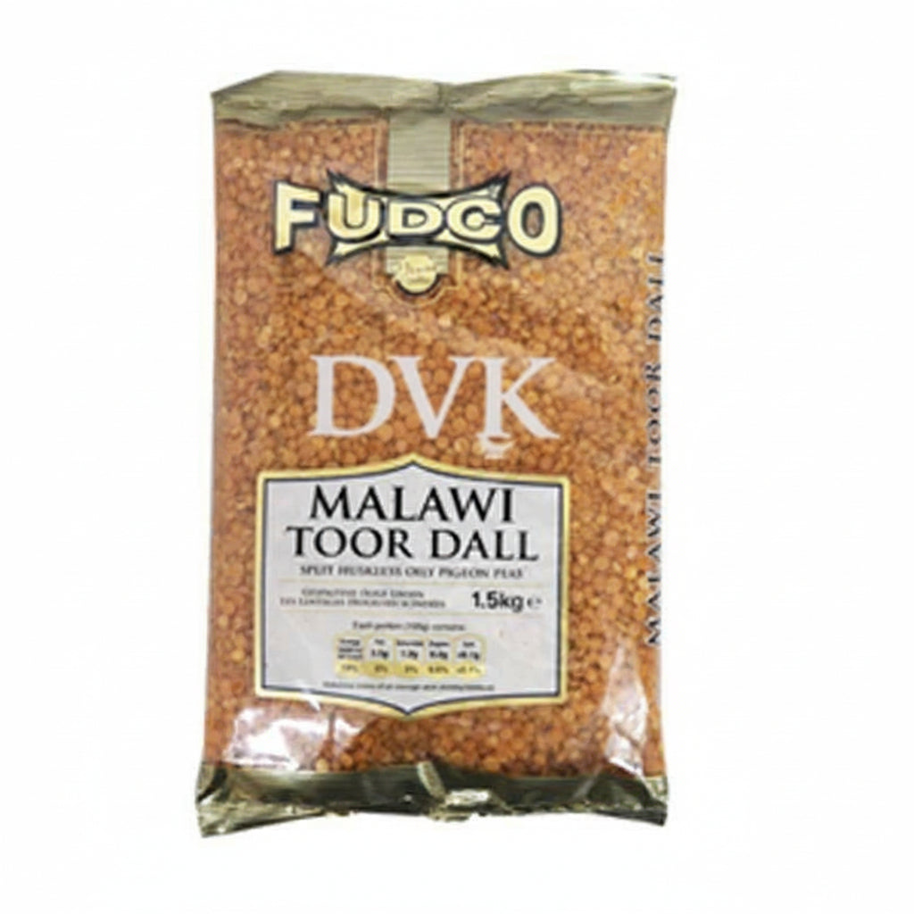 Bag of Fudco DVK's Malawi Toor Dall on a white background