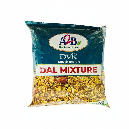 Packaged dal mixture with A2B logo on a white background