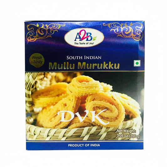 Box of South Indian Mullu Murukku with A&B brand logo on a white background
