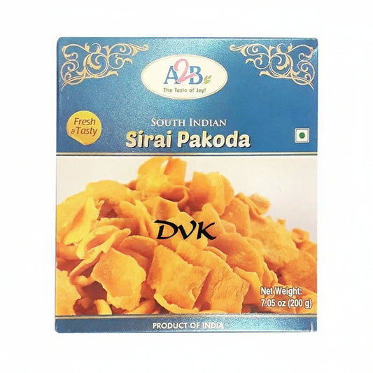 Box of South Indian Sirai Pakoda with A&B logo on a white background