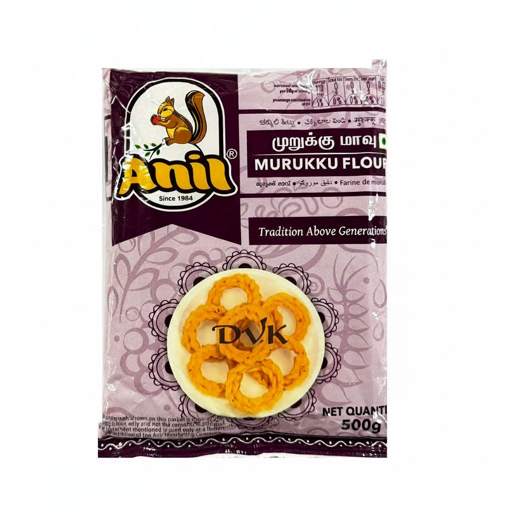 Package of Anil Murukku Flour with a purple and white design