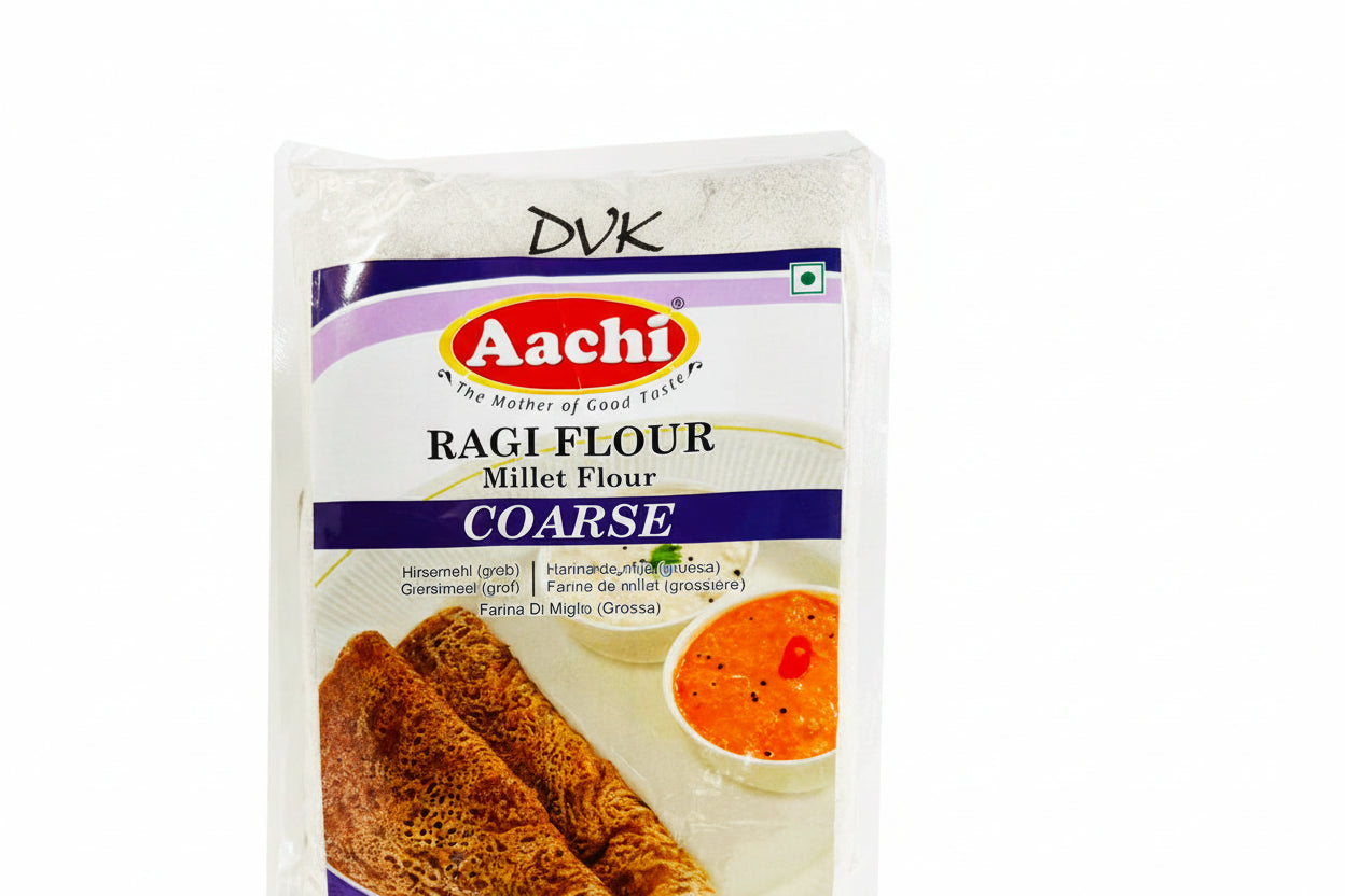 Aachi Coarse Ragi Flour (Millet Flour) 1kg – Iron-rich ragi flour for porridge, rotis, baby food, and healthy diets