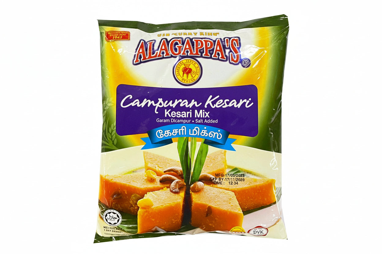 Alagappa's Campuran Kesari Kesari Mix packaging on a white background