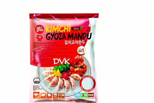 Allgroo Kimchi Gyoza Mandu 540g – Savoury Korean dumplings filled with tangy kimchi goodness