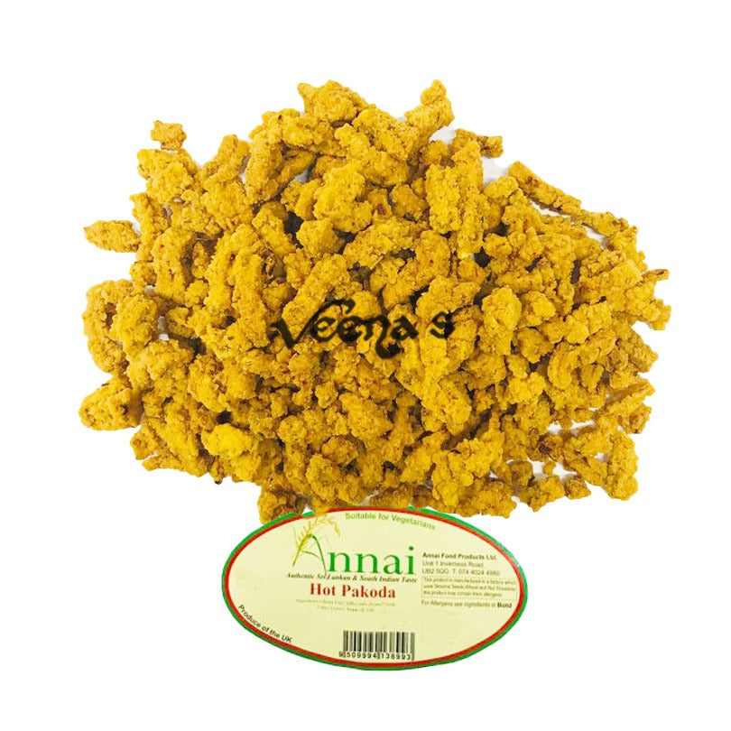 Annai Hot Pakoda 325g – Fiery crispy gram flour snack with rich spices for ultimate crunch