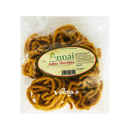 Annai Jaffna Murukku 150g – Authentic Sri Lankan style crunchy murukku with rich spice aroma