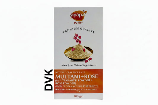 Apapa Multani Rose face pack packaging on a white background