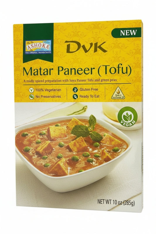 Ashoka Matar Paneer (Tofu) 280g – Delicious Indian curry with tofu and peas for a quick flavorful meal