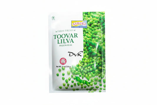 Ashoka Toovar Lilva 310g - Fresh Frozen Pigeon Peas for Authentic Indian Cooking