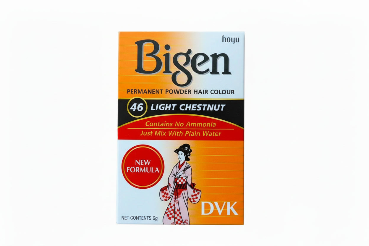 Bigen (46) Light Chestnut Permanent Powder Hair Color 6g