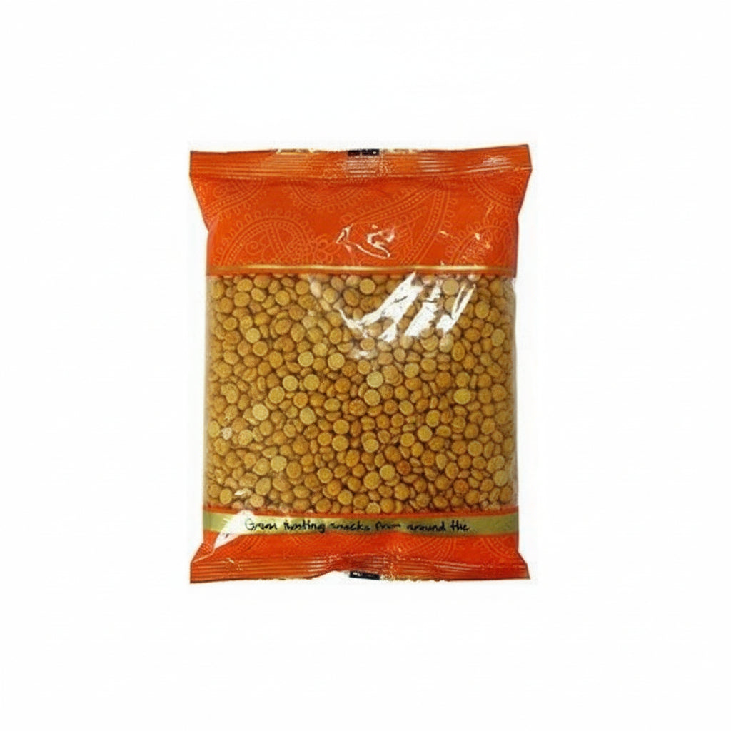 Packaged Channa daal with Cofresh branding on an orange background