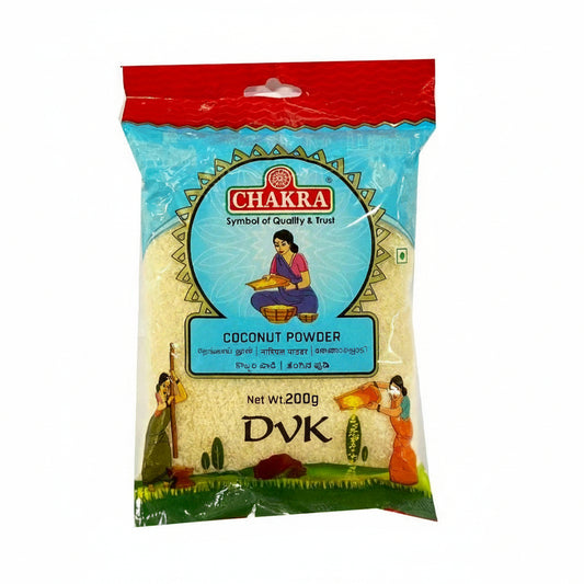 Chakra Coconut Powder packaging on a white background