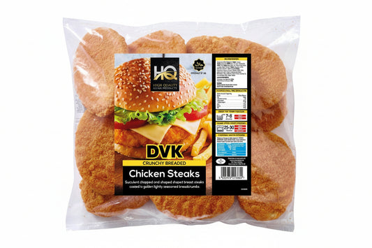 HQ Crenchy Breaded Chicken Steaks 680g